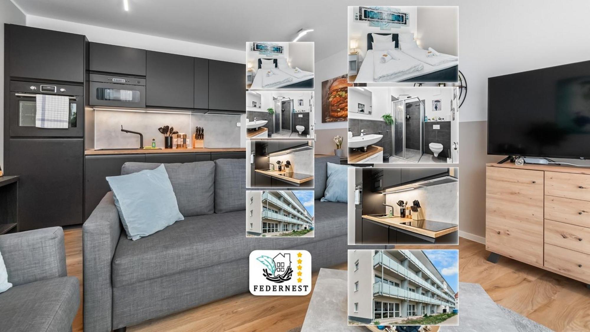 Design Luxus, Vollausstattung, Neubau, 30Min Hbf Leipzig 8, Naehe Flughfaen, Bmw, Dhl, Amazon Daire Schkeuditz Dış mekan fotoğraf